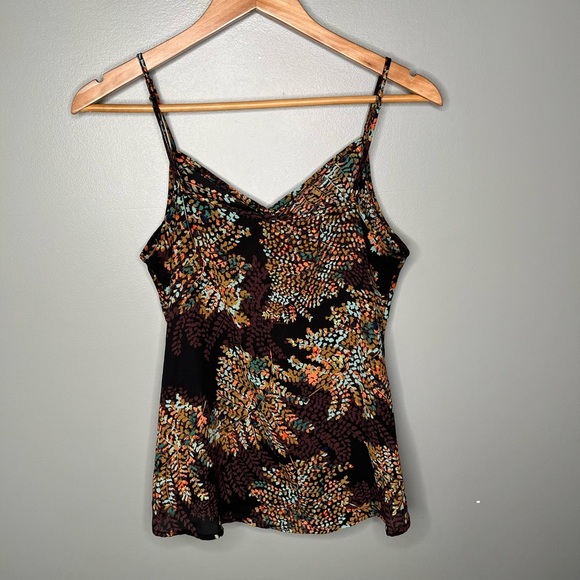 The Limited x 2000s Colorful Changing Leaves Faux Wrap Sleeveless Top - Picture 5 of 9
